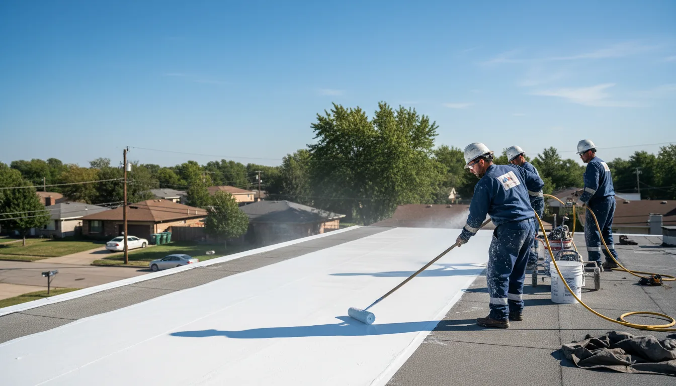Commercial roof coating in Saint Anne, IL near me